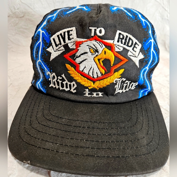 Vintage Live To Ride Snapback - Picture 4 of 10